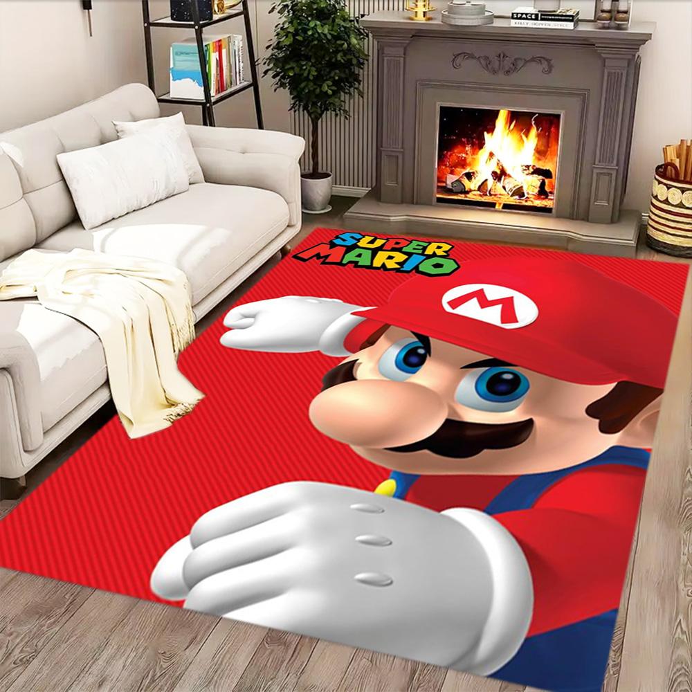 Super Mario Adventure for Living Room Rug, Bedroom, Study Room, Hallway Decoration, Perfect for Home Decoration or Holiday Gifts