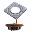 2pcs Zinc Alloy Stainless Steel Swivel Plate For Square Stairs Rotation Heavy-duty And Convenient