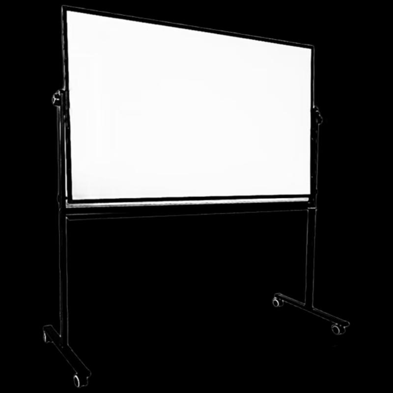 Deli Movable Reversible Magnetic Whiteboard with H-Frame