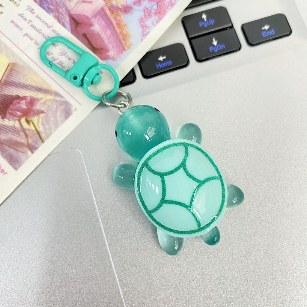 3D Leuchtende Schildkröte Leuchtet im Dunkeln Meeresschildkröte Schlüsselanhänger Ins Schildkröte Schlüsselanhänger Partner Geschenk Tasche Hängender Anhänger Party Gast Geschenk
