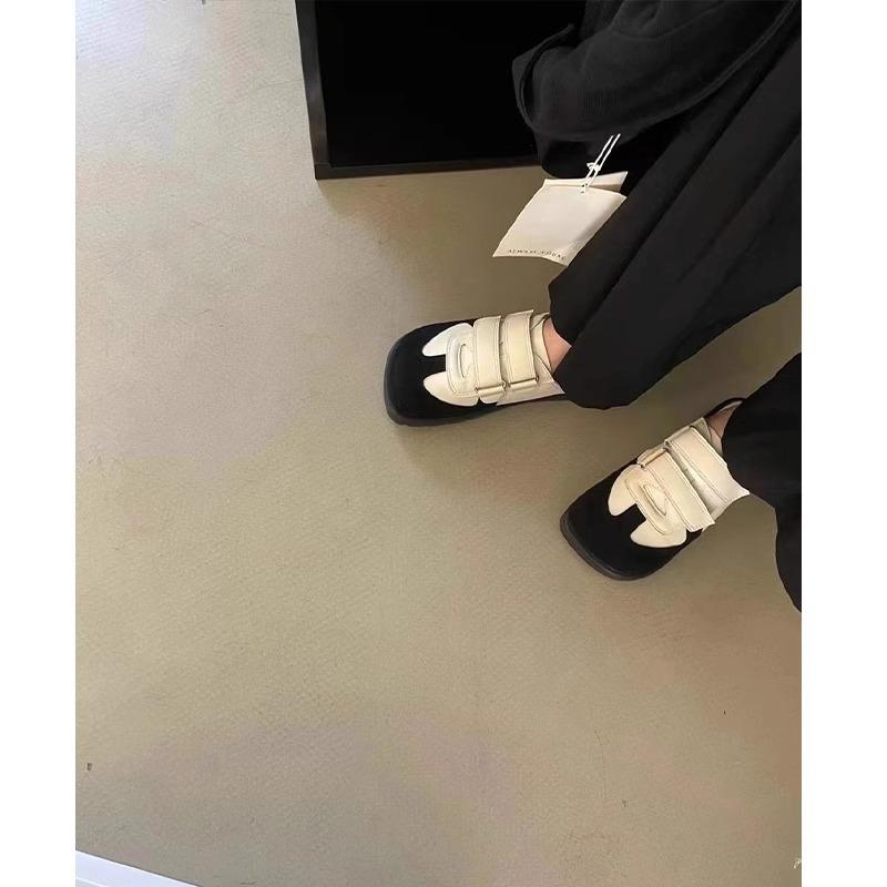 

Повседневная версия! Ретро сумка голова полутапки на липучке снаружи цветовая гамма квадратный носок женские универсальные повседневные балетки 40