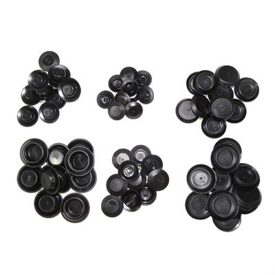 Black Plastic Hole Plugs 60 Piece Assortment for Car Vehicle Sizes