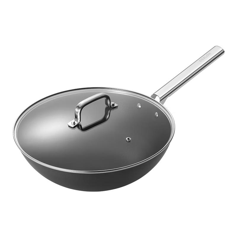 Deslang Titanium-Iron Non-stick Stir-Fry Wok