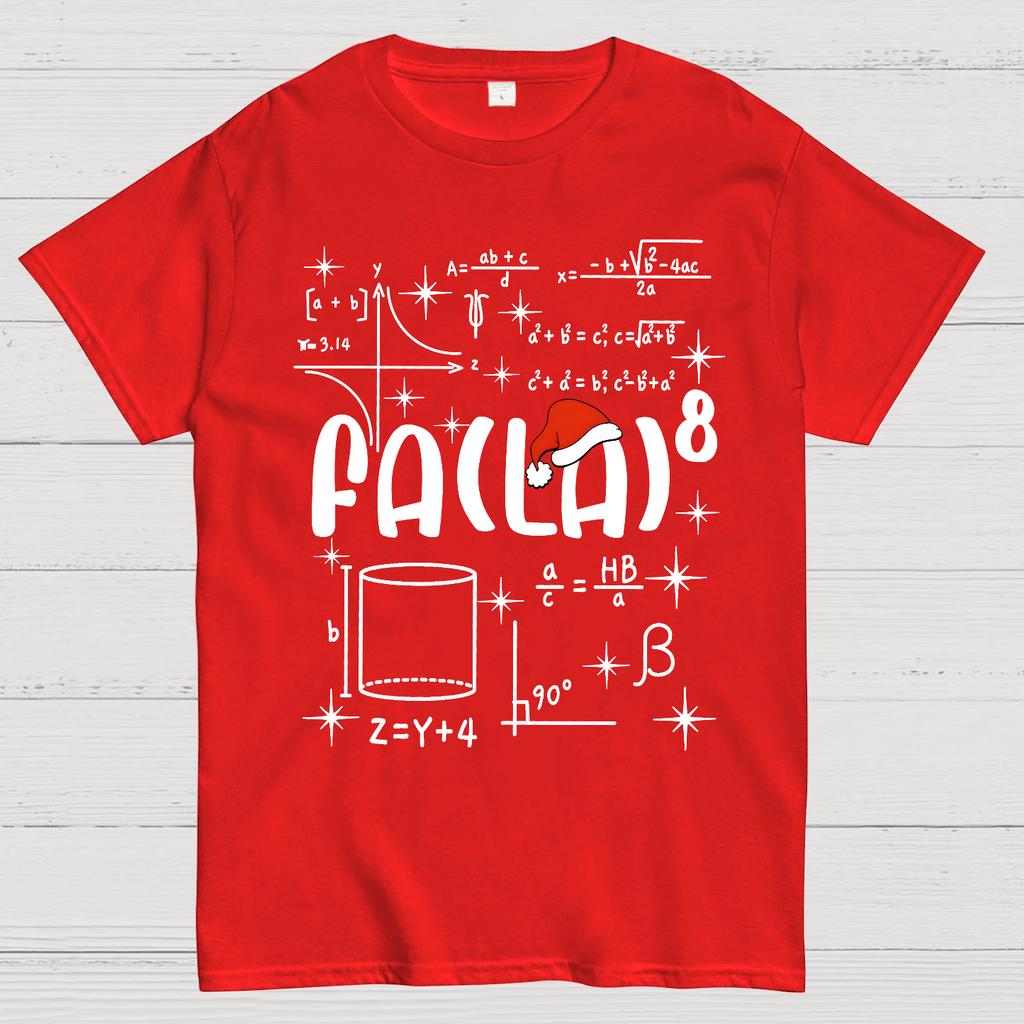 Christmas Math Fa La La Cotton Summer Casual Cool Loose T-Shirt