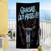 Football Messi Beach Towel Super Soft Microfiber Quickdry Fabric Comfortable Lightweight