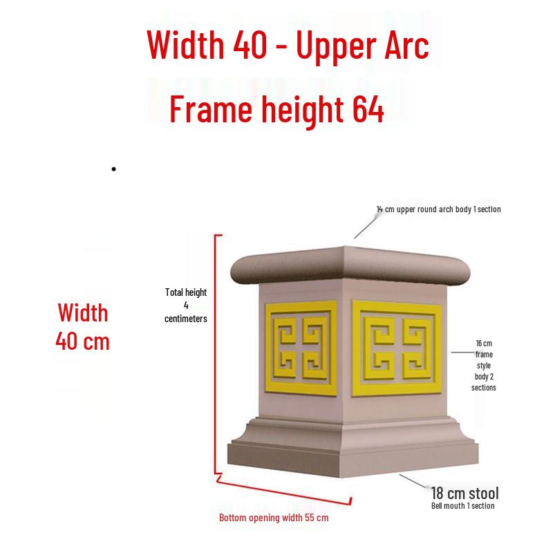 European Villa Courtyard Roman Column Base for Exterior Wall Decoration