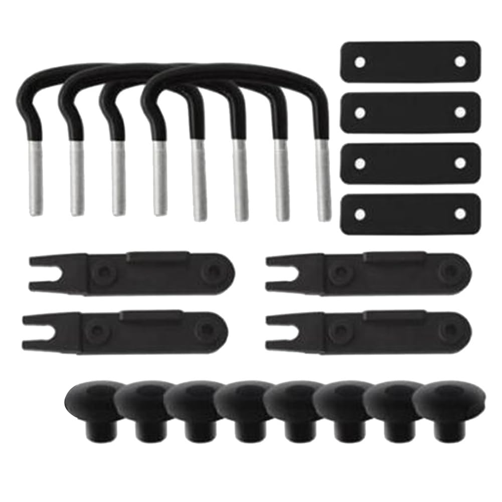 Gkikirty Roof Box U Bolt Clip Roof Rack U Bracket Luggage Accessories Kit for Car