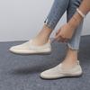 Women's Handmade Mesh Sneakers Slip On Loafers Breathable Casual Shoes Flats Summer