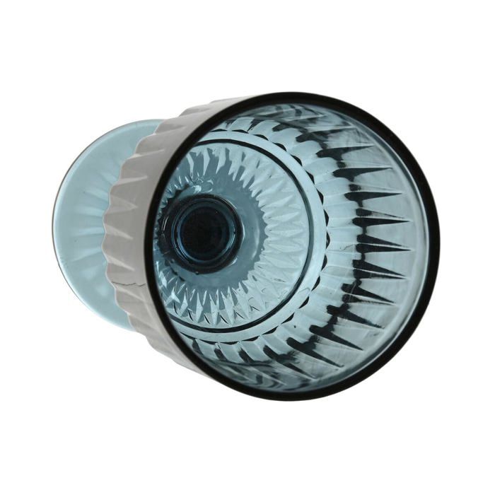 Verres à eau à pied - Home ESPRIT - Lot de 6 - Bleu Cristal - 8,8 x 8,8 x 16,3 cm - Multicolore - Taille unique