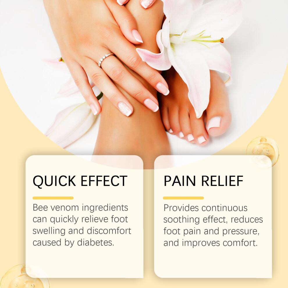 Bee Venom Foot Spray, Diabeticss Foot Healing Spray, Anti-Fungal Treatment for Cracked Heels & Odor Relief Foot Care
