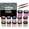 12 Pack Color-Changing Powder Crafting Powder Craft Tool Jewelry Making Supplies Colorant Glitter Pigments for Projects