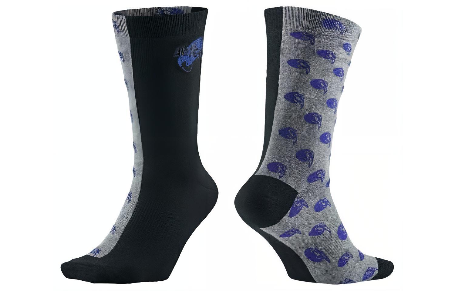 Jordan Basketball Socks Men s 1 Pack Black Gray SX5340-010 M