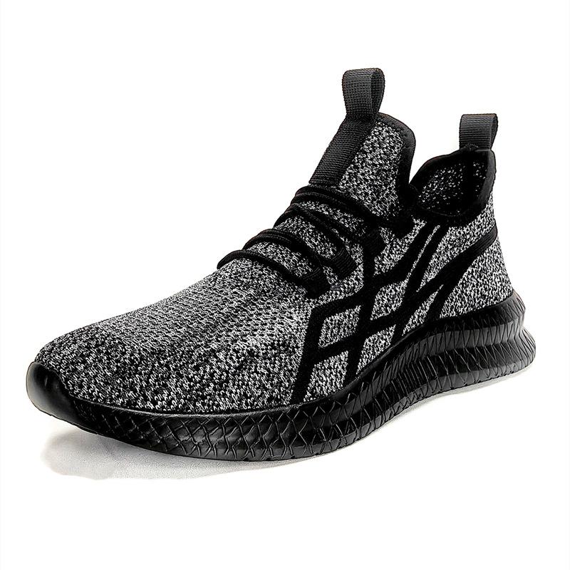

Men s shoes four seasons new breathable fly-woven shoes outdoor sports lightweight running shoes low-top large-size casual single shoes 40