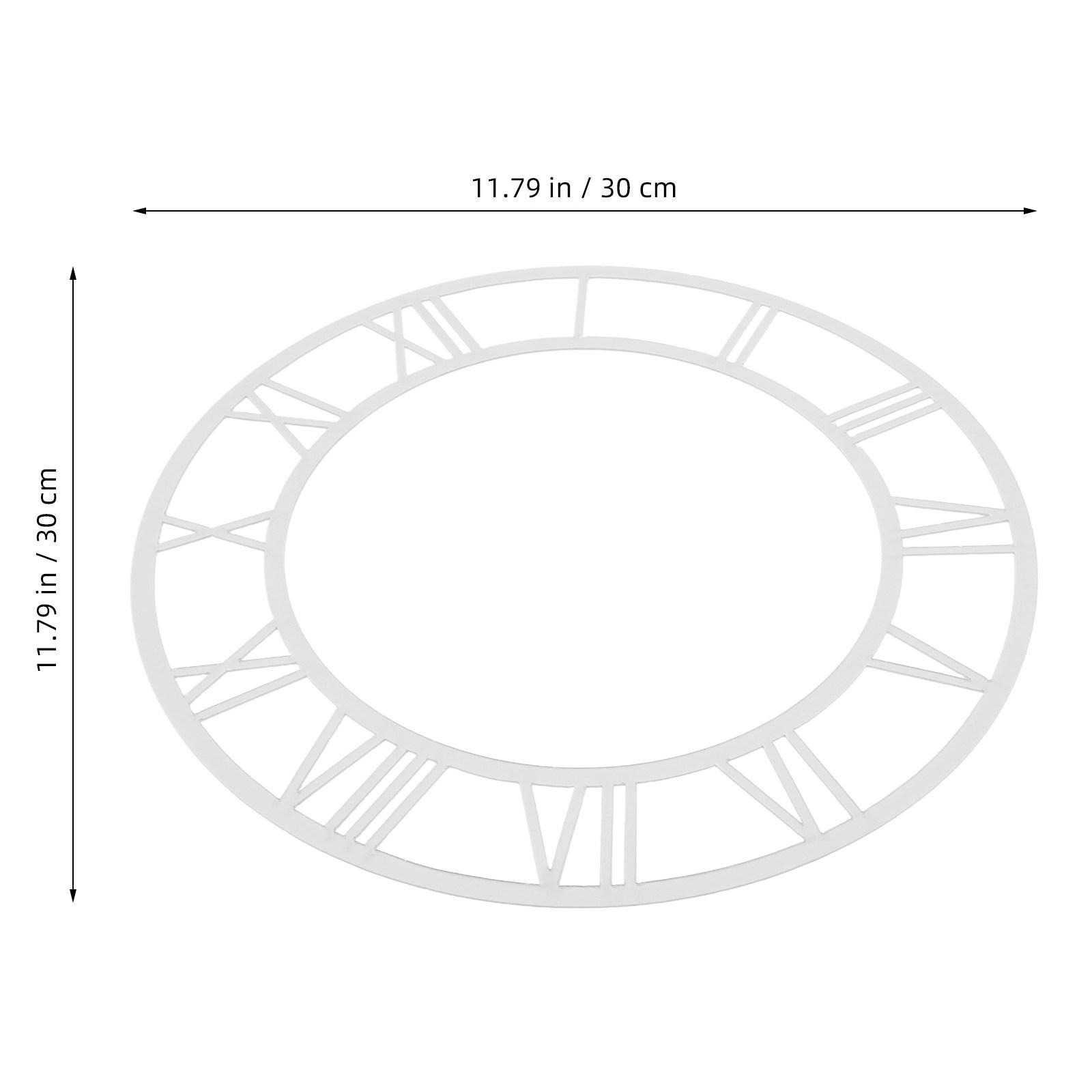 

Decorative Wall Clock Sticker 3d Mirror DIY Frame Face Decoration Acrylic Dials срібний