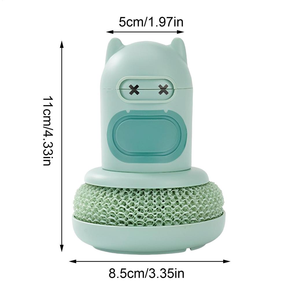 Kitchen brush Multi Use Soap Dispensing Scrub Brush anti scratch reusable pot brush sponge brush Universal Kitchen Dish Brush