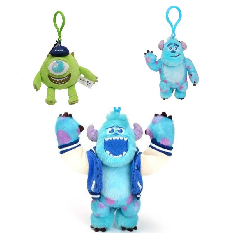 Sullivan Big-eyed Monster Plush Keychain Blue/green Colorful Backpack Accessory