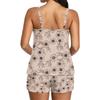 Womens Floral Tank Top And Shorts Set Sleeveless Ruched V Neck Casual Loose Fit Lightweight Summer Loungewear 2026