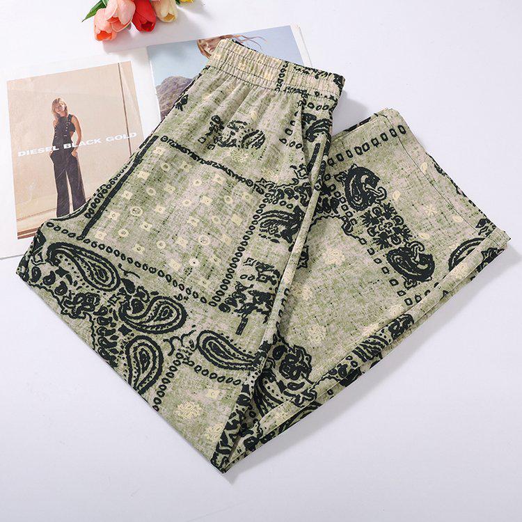 Summer 2026 Retro High-Waist Wide-Leg Casual Pants