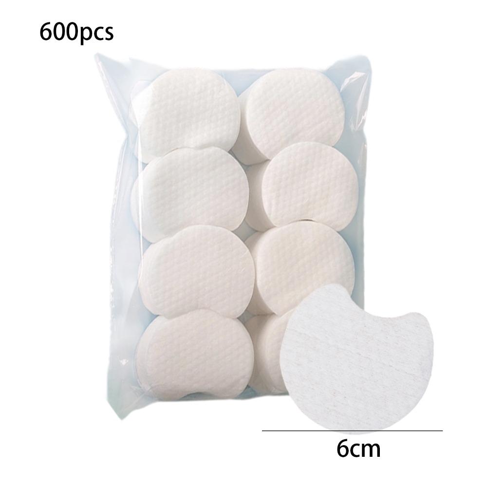 300/600/1200pcs Pearl Pattern Facial Cotton Wipes Notched Design Cleansing Cotton Pad  Travel Use