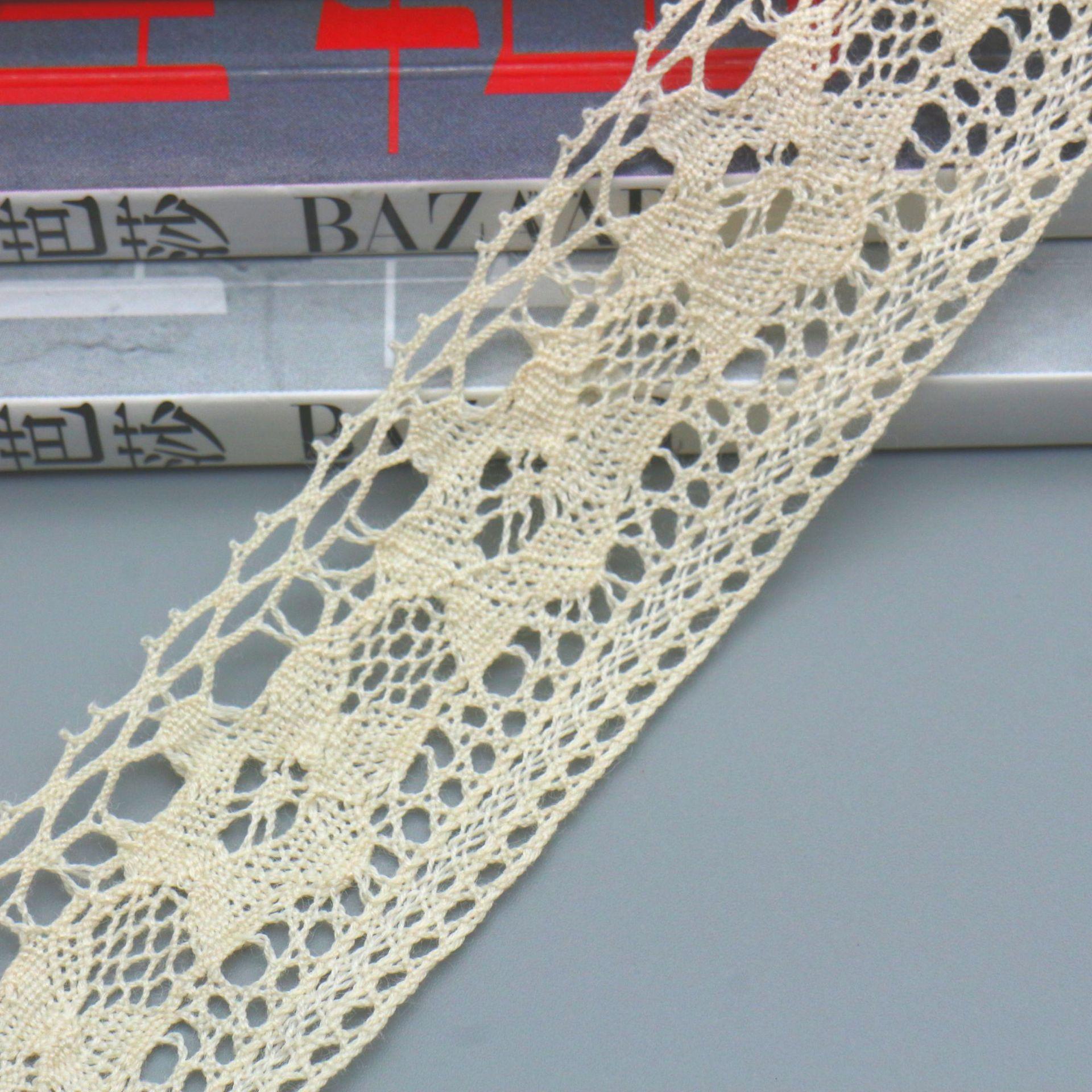 Полое Тонкое Нитяное Хлопковое Кружево Ручной Работы Декоративное Для Одежды Скатерти Занавески Материал Кружево XD2420