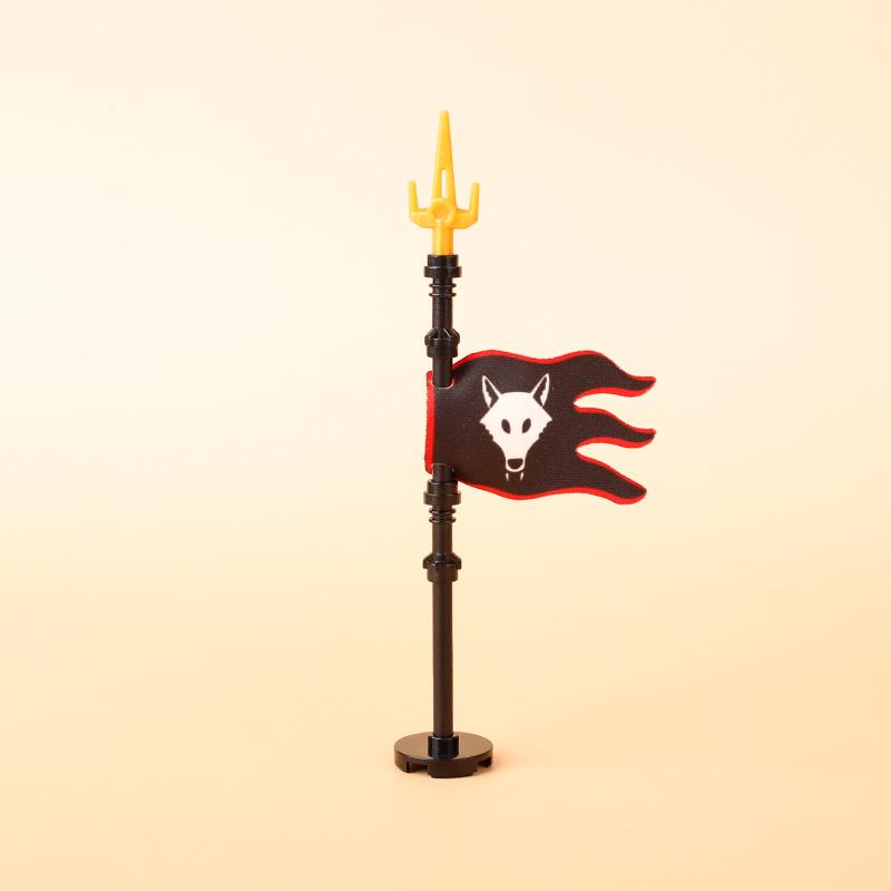 Medieval Military Flag Series War Castle Knight Soldier Warrior Accessories Building Blocks Ancient Holy Rome Bricks Toys Gifts