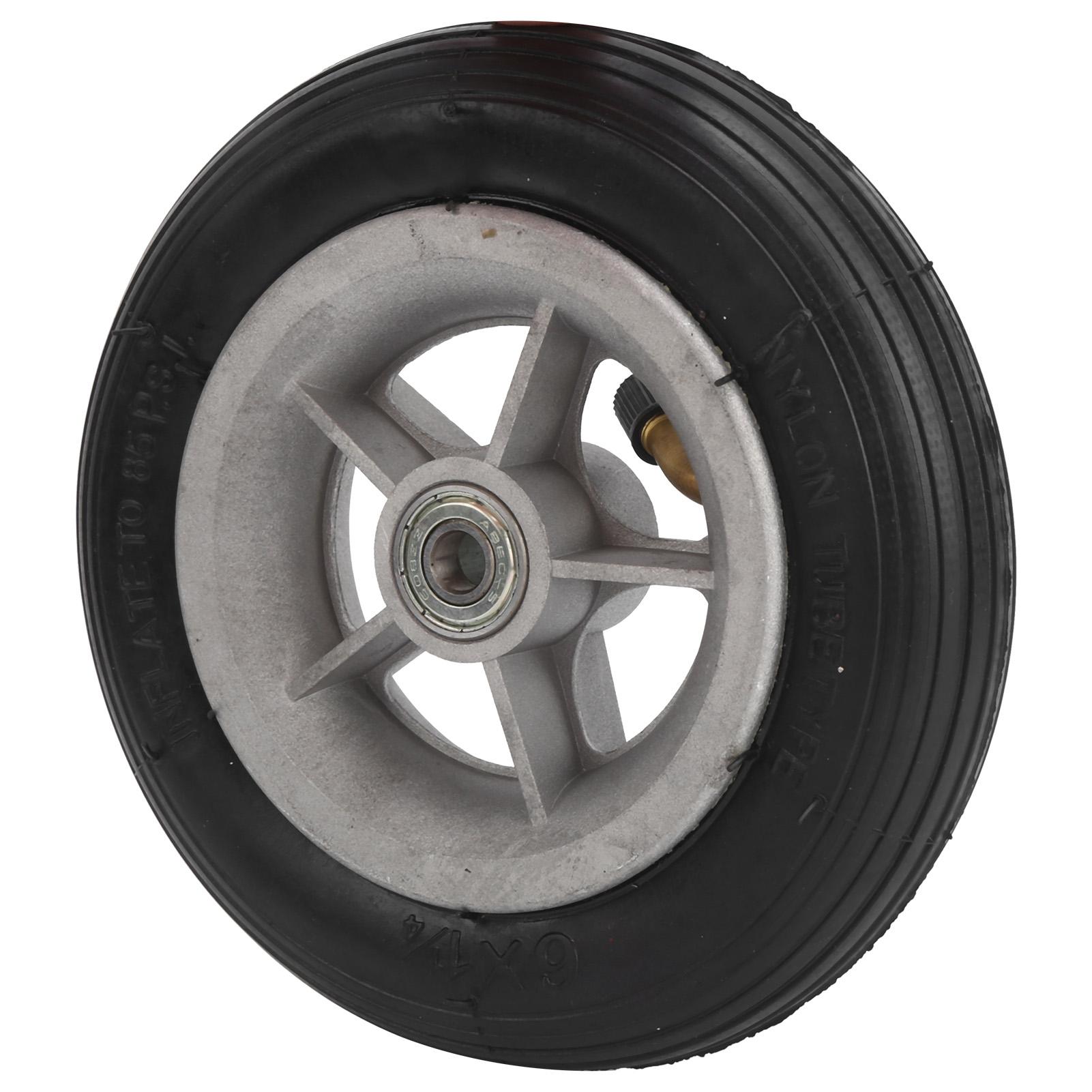 

6x1 1/4 6inch Rubber Wheel WearResisting Wheel Electric Scooter Inflation Rubber Tyre