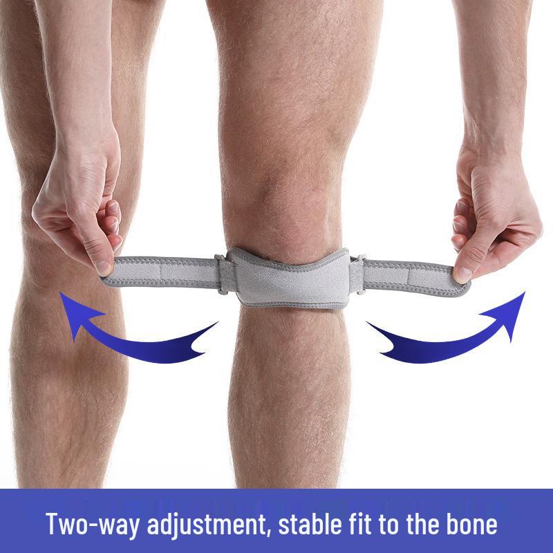 Patellar Strap Breathable Knee Support: Silicone Compression for Running, Basketball, and Fitness