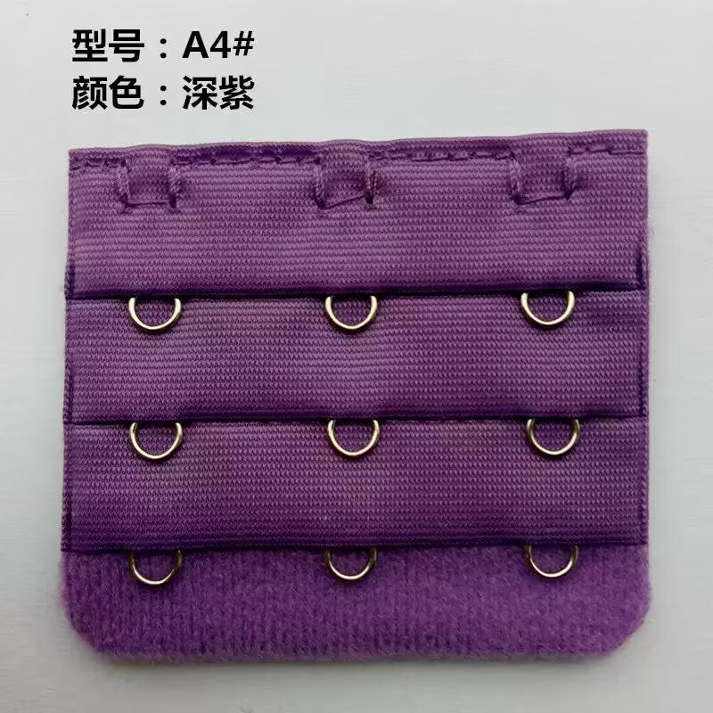 

10Pcs Women Bra Extender 3 Rows 3 Hooks Bra Back Lengthen Straps Underwear Accessory фіолетовий