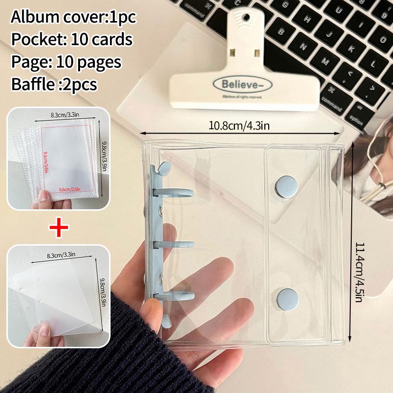 A8 Binder Photocard Holder Idol Cards Collect Book Cute Photo Album Kpop Card Holder Binder Background Kpop Album