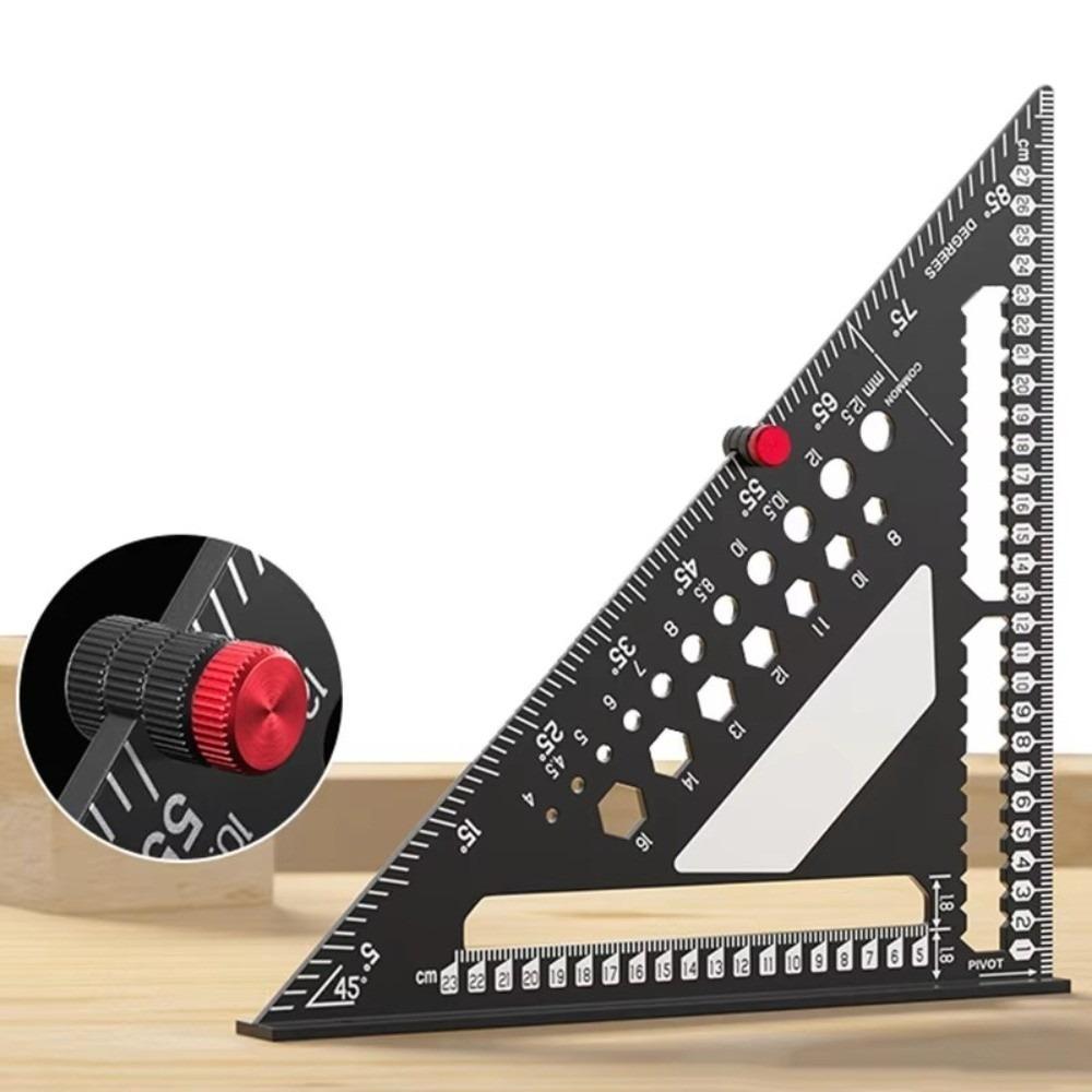 Drill Bit Measuring Multi Angle Ruler Positioning Pin Scribe Marking Rule  Woodworking