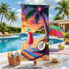 Bunte Gradient Meeresschildkröte Blasen Koralle Unterwasser Strandtuch Schnelltrocknend Saugfähiges Handtuch Für Pool Strand Bad Outdoor Urlaub