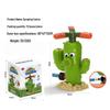 Cartoon Cactus Rotating Sprinkler: Automatic Water Play Toy for Gardens