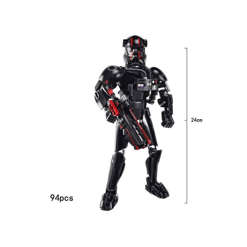 Klocki konstrukcyjne z serii Star Wars z ruchomymi mini figurkami do kreatywnej zabawy dla dzieci