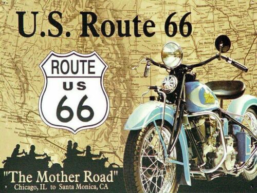 

US ROUTE 66 vintage style metal sign man cave shed Home Decor plaqueAluminum 20x30cm（7.8x11.8inch）