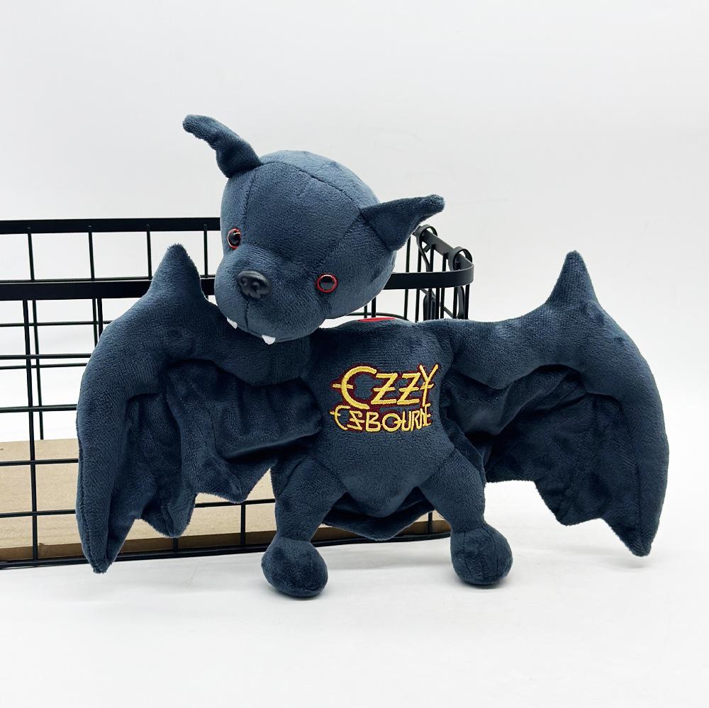 25CM Ozzy Osbourne Fledermaus Plüschtier Zurück zum Anfang Ozzy Fledermaus Plüschtier Weiches Kuschelkissen Puppe Dekor Spielzeug Fans Andenken Geschenk