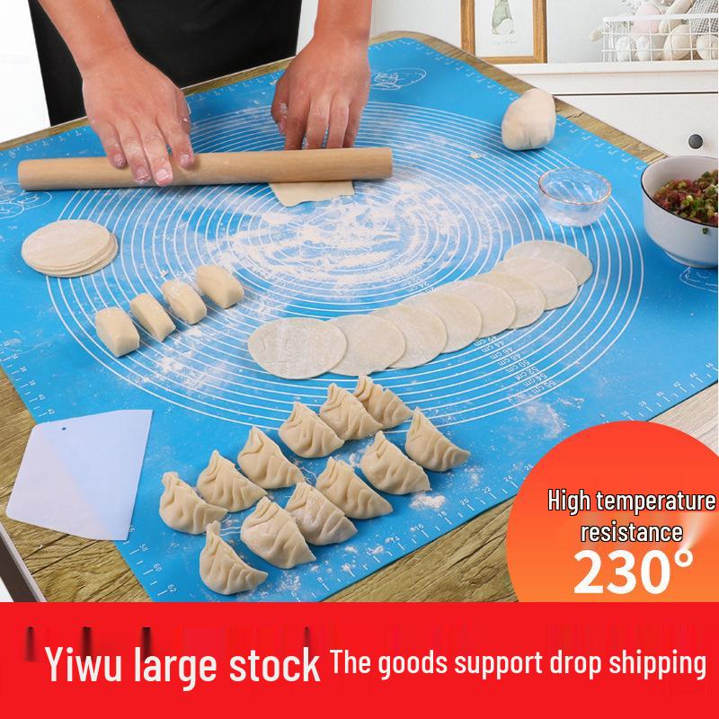 Food-Grade Thickened Silicone Kneading and Baking Mat