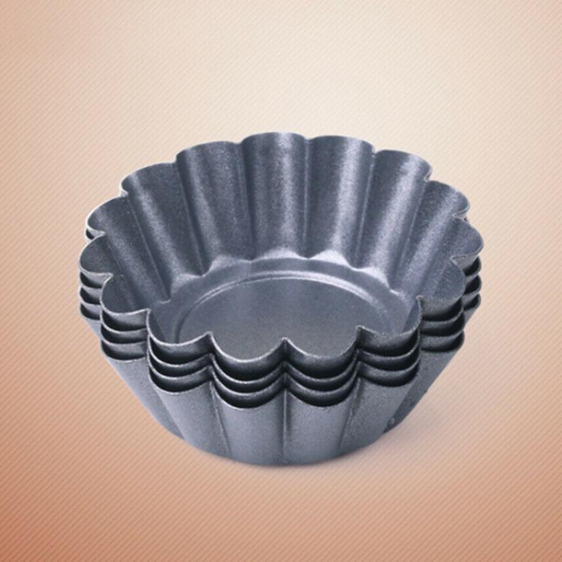 12pcs/set Brioche Mold Egg Tart Baking Mould Carbon Steel Non Stick Pan