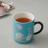Auratic Lady Porcelain Ink Peony Ceramic Mug