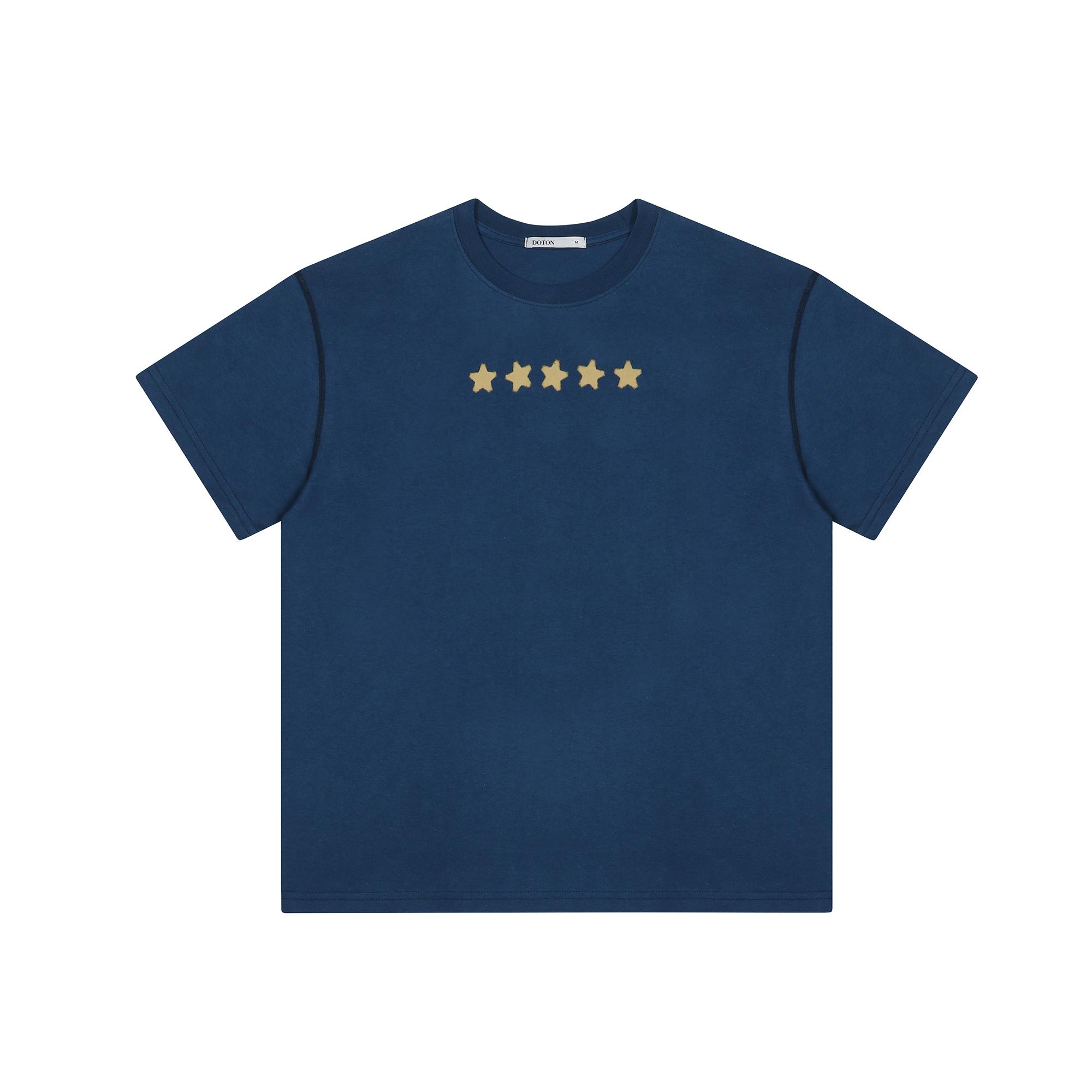 Doton Staring Crop T-Shirts(Deep Blue) Deep Blue/S