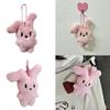 Plush Keychain Cute Rabbit Doll Pendant Keyring Backpack Charm Gift for Women Girls Bag Pendant Purse Backpack Handbag