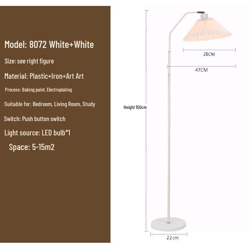 Rechargeable LED Floor Lamp, White 8072