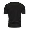 European sizes Summer New Vintage Minimalist Print Trendy Casual Short Sleeve T-Shirt, Comfortable Round Neck Top for Men