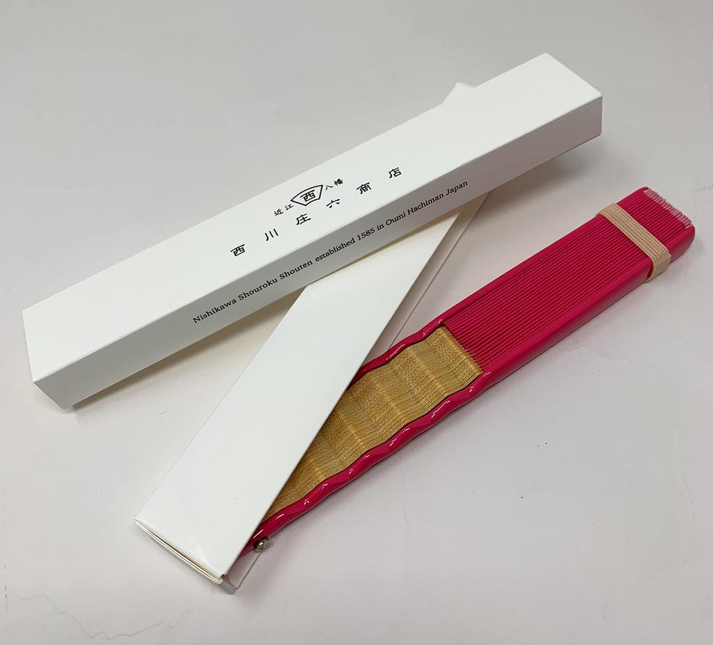 Shoroku GIZAGIZA Fan [Nishikawa Shoten] (Orange)