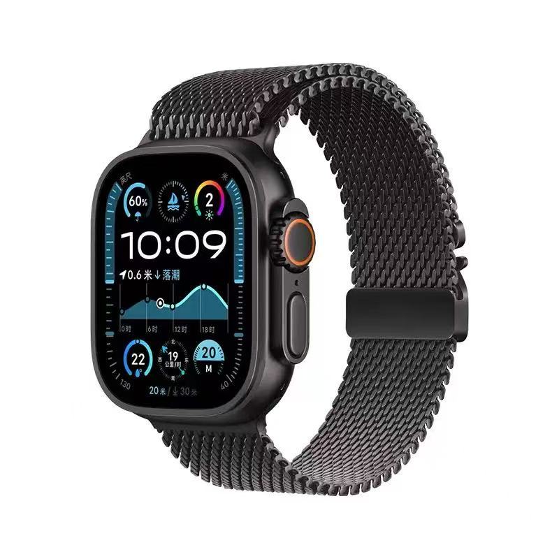 Curea Milanese Loop pentru Apple Watch Ultra 2 Band 49mm 45mm 46mm 44mm 42mm 41mm 40mm Brățară IWatch Seria 11 10 9 8 7 6 5 SE