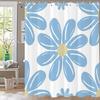 Modern Minimalist Leaf Theme Shower Curtain 3D Printing Fabric Leaves Bathroom Curtains For Home Decoration Curtain With Hooks