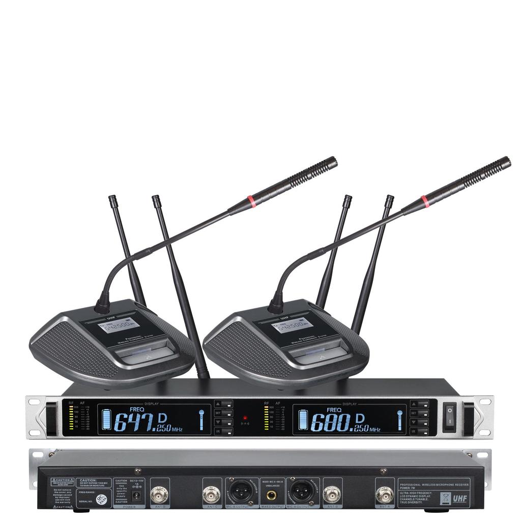 True Diversity One-to-Two Wireless Conference Microphone In Stock