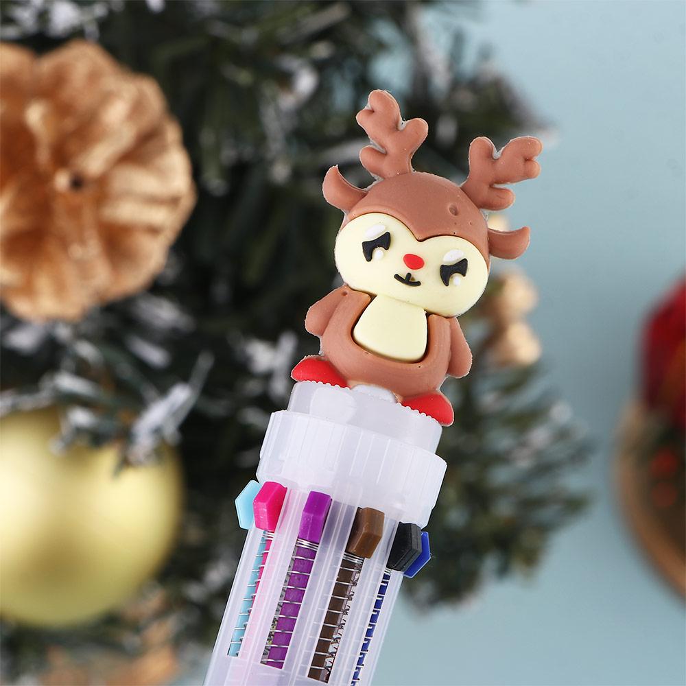Snowman Santa Claus Office School Handwriting Oil Pen Stationery Xmas Ball Pen Christmas Ballpoint
