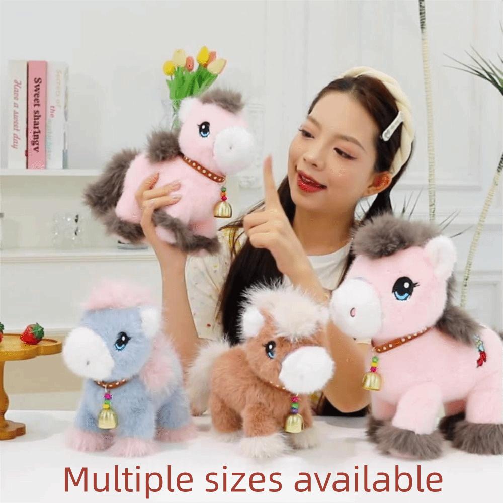 Long Mane Foal Plush Doll Simulation Horse Stuffed Toy Horse Plush Toys  Kids Gift