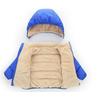 Children Winter Thick Warm Plush Jacket Kids Solid Simple Hooded Snowsuit