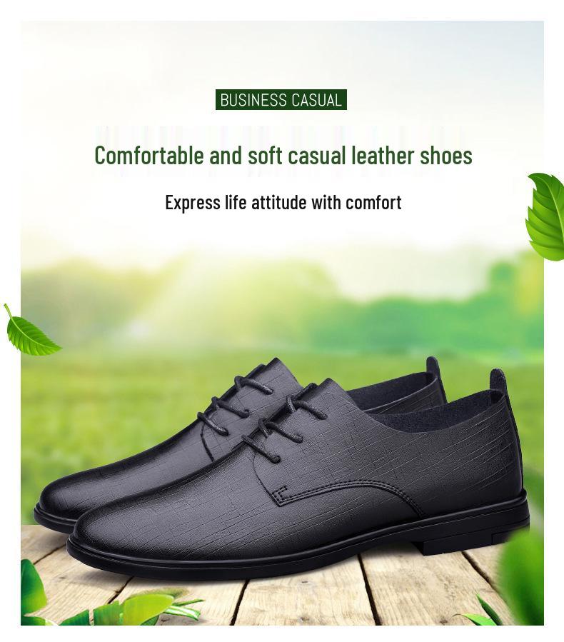 Men's Large Size British Style Hollow Leather Loafers - Summer Casual Cowhide Shoes